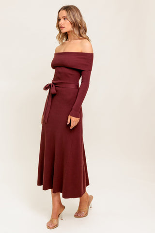 ALL A FANTASY SWEATER MIDI DRESS - By Baano