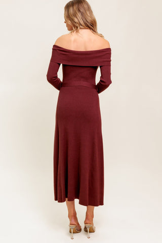 ALL A FANTASY SWEATER MIDI DRESS - By Baano
