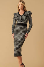 SERAPHIC MELODY SWEATER KNIT MIDI DRESS Flying Tomato