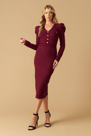 YOUNG LOVE SWEATER MIDI DRESS - By Baano
