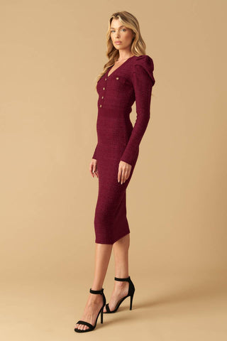 YOUNG LOVE SWEATER MIDI DRESS - By Baano