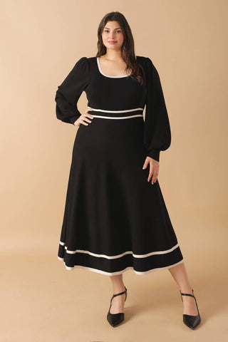 CAUGHT UP SWEATER MIDI DRESS - By Baano