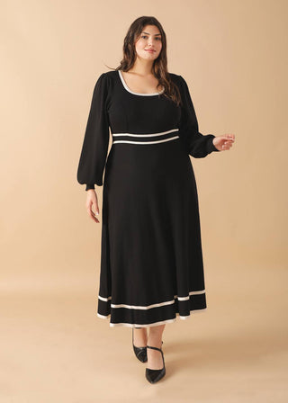 CAUGHT UP SWEATER MIDI DRESS - By Baano