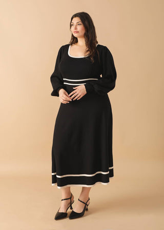 CAUGHT UP SWEATER MIDI DRESS - By Baano