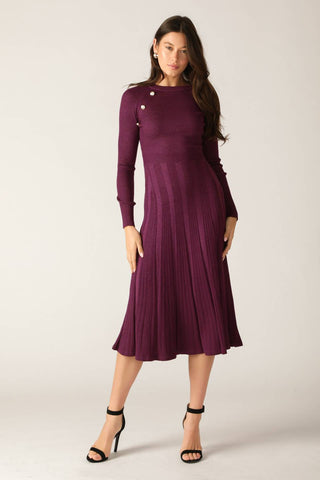 HIGH STANDARDS SWEATER MIDI DRESS - By Baano