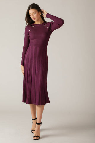 HIGH STANDARDS SWEATER MIDI DRESS - By Baano