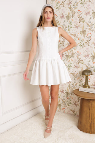 PALM PICNIC WOVEN MINI DRESS - By Baano