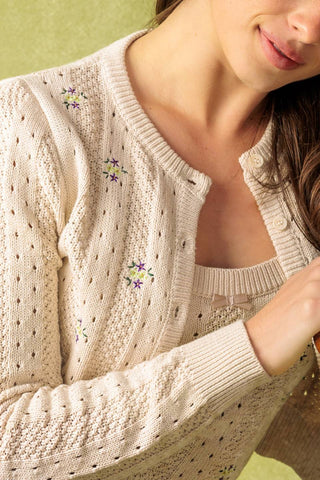 DAYS THAT FADE SWEATER AND CARDIGAN SET - By Baano