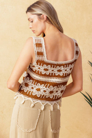 WISHFUL THINKING CROCHET TOP - By Baano