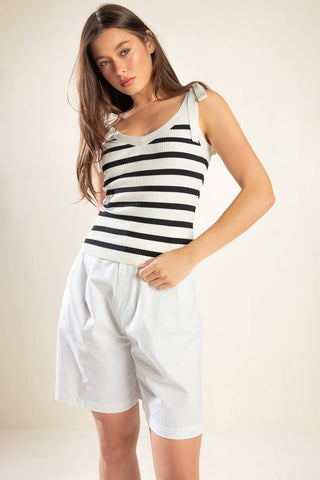 TIME FOR TEA SWEATER KNIT TANK TOP - By Baano
