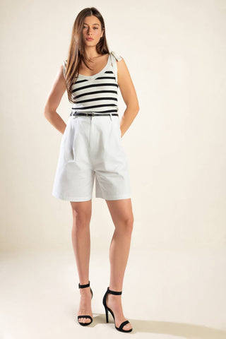 TIME FOR TEA SWEATER KNIT TANK TOP - By Baano