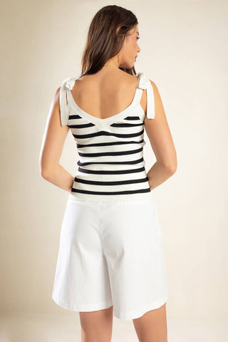 TIME FOR TEA SWEATER KNIT TANK TOP - By Baano