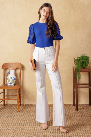 GETTING INTO THE GROOVE KNIT TOP - By Baano