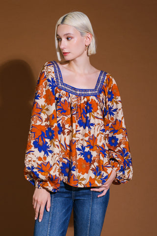 MY FAVORITE DAY RUST WOVEN TOP - By Baano