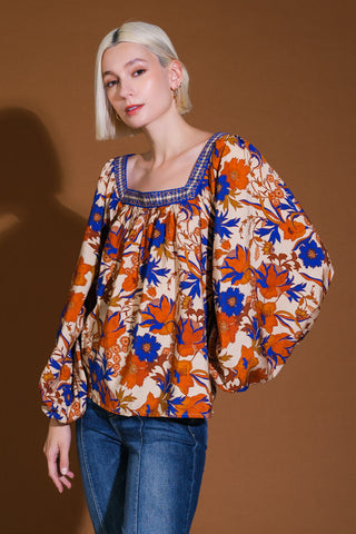 MY FAVORITE DAY RUST WOVEN TOP - By Baano