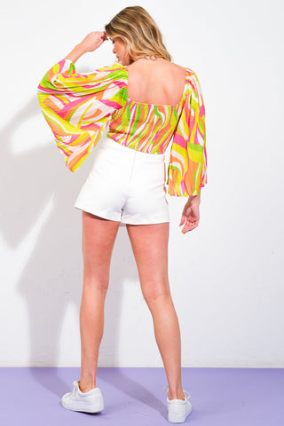 SO TRUE FUCHSIA WOVEN TOP - By Baano