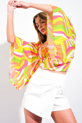 SO TRUE FUCHSIA WOVEN TOP - By Baano
