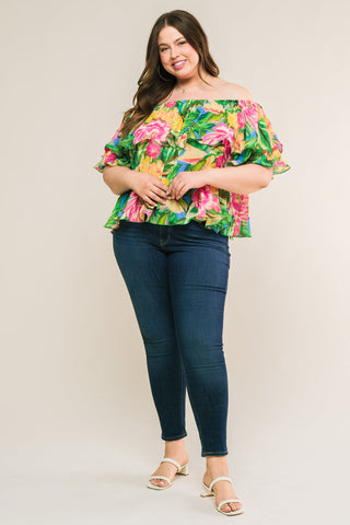 I'LL BE LOVING YOU WOVEN TOP - By Baano