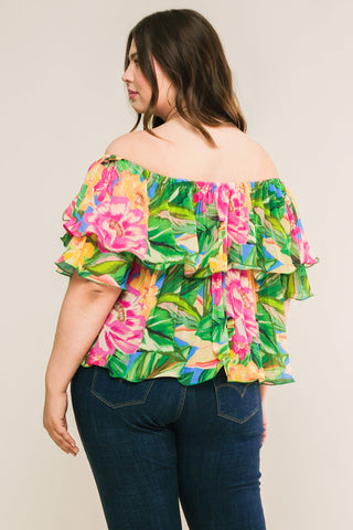 I'LL BE LOVING YOU WOVEN TOP - By Baano