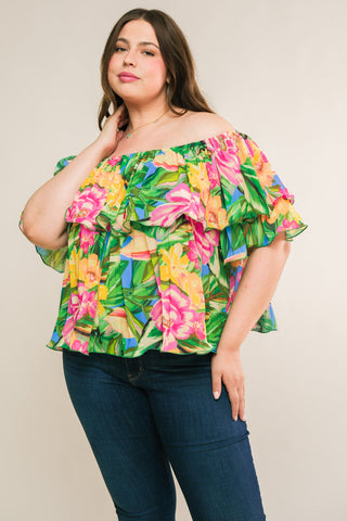 I'LL BE LOVING YOU WOVEN TOP - By Baano