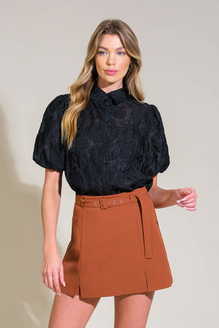 HEADING TO PARADISE WOVEN TOP - By Baano