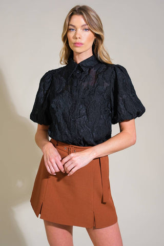 HEADING TO PARADISE WOVEN TOP - By Baano