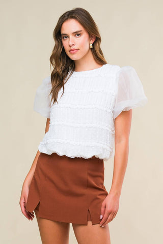 DESTINED TO IMPRESS WOVEN TOP - By Baano