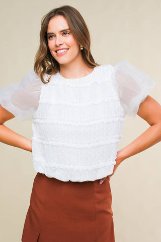 DESTINED TO IMPRESS WOVEN TOP - By Baano