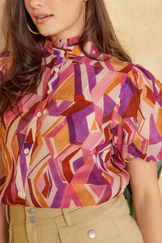 TRUE CHARM WOVEN TOP - By Baano