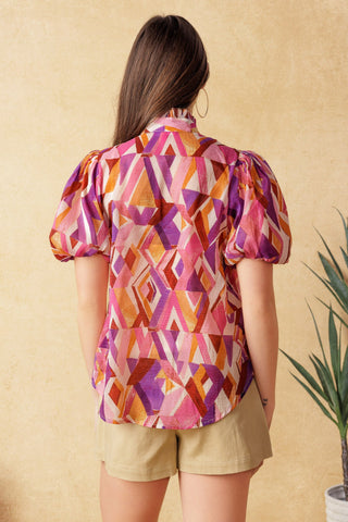 TRUE CHARM WOVEN TOP - By Baano