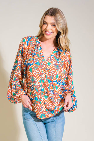 URBAN ELEGANCE WOVEN TOP - By Baano