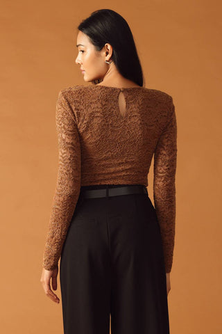 NEVER ENOUGH WOVEN LACE BODYSUIT - By Baano