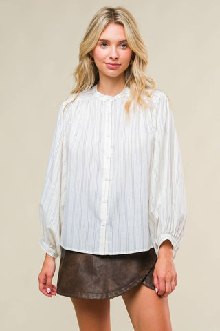 CLEAN AESTHETIC WOVEN TOP - By Baano