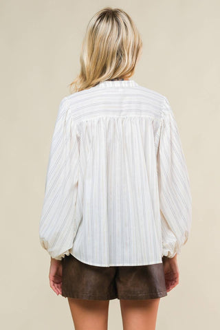 CLEAN AESTHETIC WOVEN TOP - By Baano