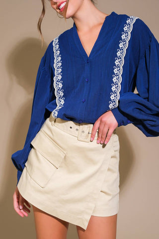 FORT WILLIAMS WOVEN TOP - By Baano