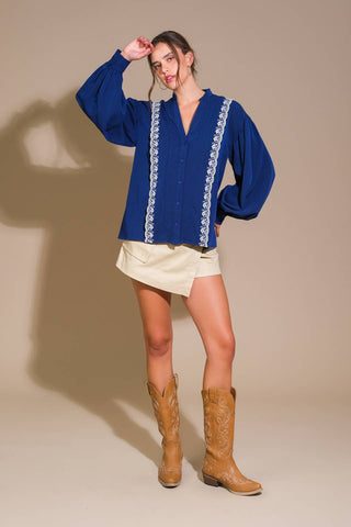 FORT WILLIAMS WOVEN TOP - By Baano