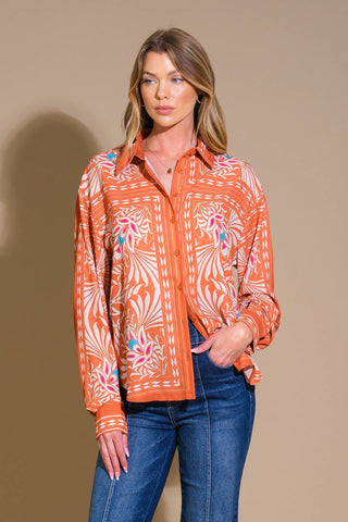 YOU NEVER CAN TELL WOVEN TOP - By Baano