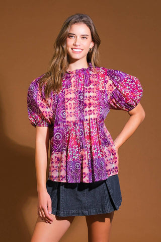SPECIAL MOMENT WOVEN TOP - By Baano