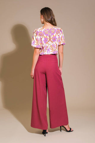 ROMANTIC WHIMS WOVEN TOP - By Baano