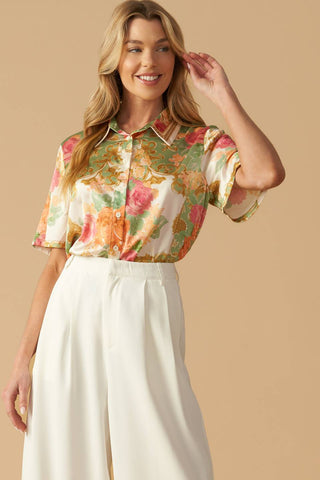 ALL EYES ON ME WOVEN TOP - By Baano