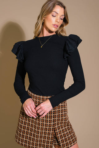 HAPPIEST HERE KNIT TOP - By Baano