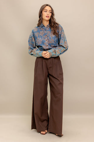STICK TO THE PLAN DENIM TOP - By Baano