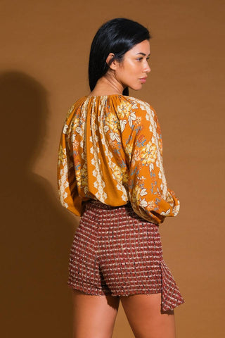 OVER THE HILLS WOVEN TOP - By Baano