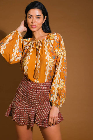 OVER THE HILLS WOVEN TOP - By Baano