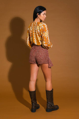 OVER THE HILLS WOVEN TOP - By Baano