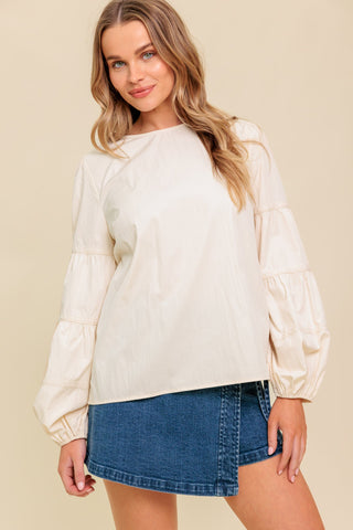 WAVERLY MILLS WOVEN TOP - By Baano