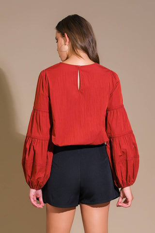 WAVERLY MILLS WOVEN TOP - By Baano