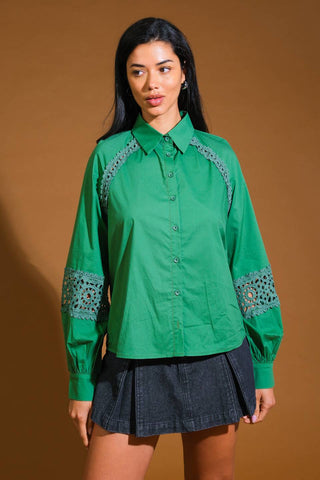 CHECK YOURSELF WOVEN TOP - By Baano
