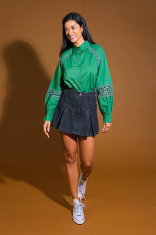 CHECK YOURSELF WOVEN TOP - By Baano