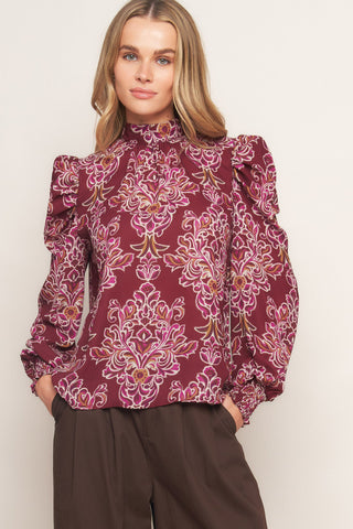 FLOATING ON BY WOVEN TOP - By Baano